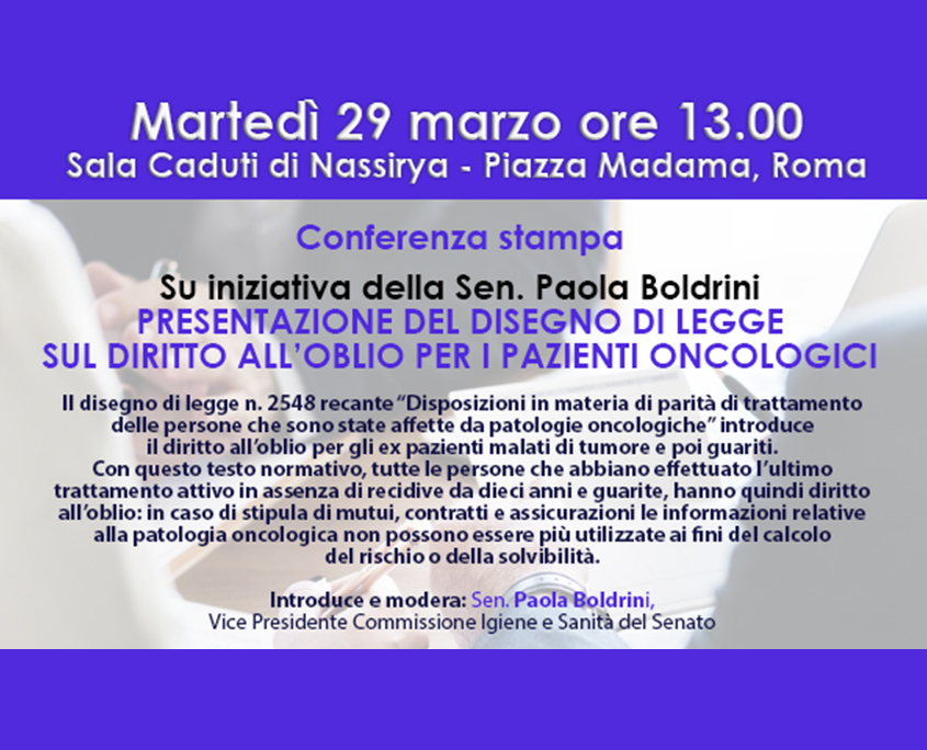 DIRITTO ALL’OBLIO 29marzo